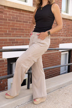 Load image into Gallery viewer, Harley Taupe Tencel Cargo Pant