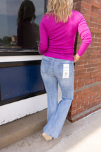 Load image into Gallery viewer, Julia Flare Medium Wash Denim