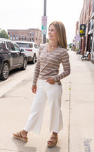 Load image into Gallery viewer, Mariah Cream Wide Leg Pant