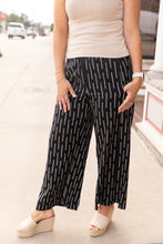 Load image into Gallery viewer, Margot Black Patterned Pants