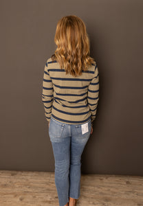 Aleena Long Sleeve Striped Top