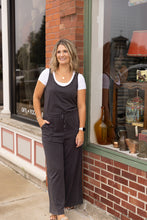 Load image into Gallery viewer, Presley Charcoal Wide Leg Jumpsuit