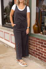 Load image into Gallery viewer, Presley Charcoal Wide Leg Jumpsuit