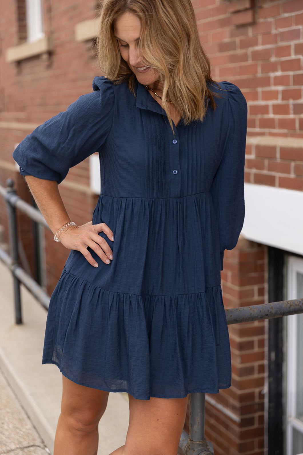 Nicole Navy Dress