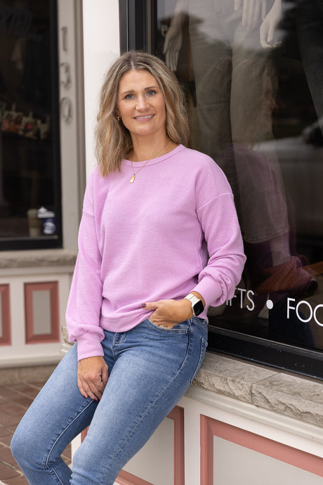 Kori Pink Long Sleeve Top