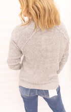 Load image into Gallery viewer, Aleah Silver Center Seamed Sweater