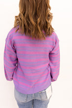 Load image into Gallery viewer, Delilah Purple/Pink Striped Top