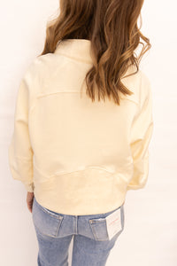 Camila Cream 1/4 Zip Sweatshirt