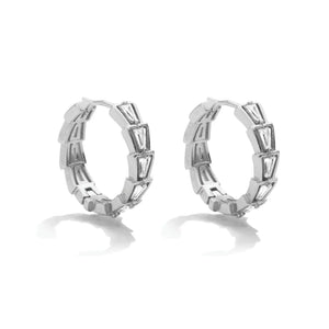 Lexi Bold Sparkle Huggies Earrings