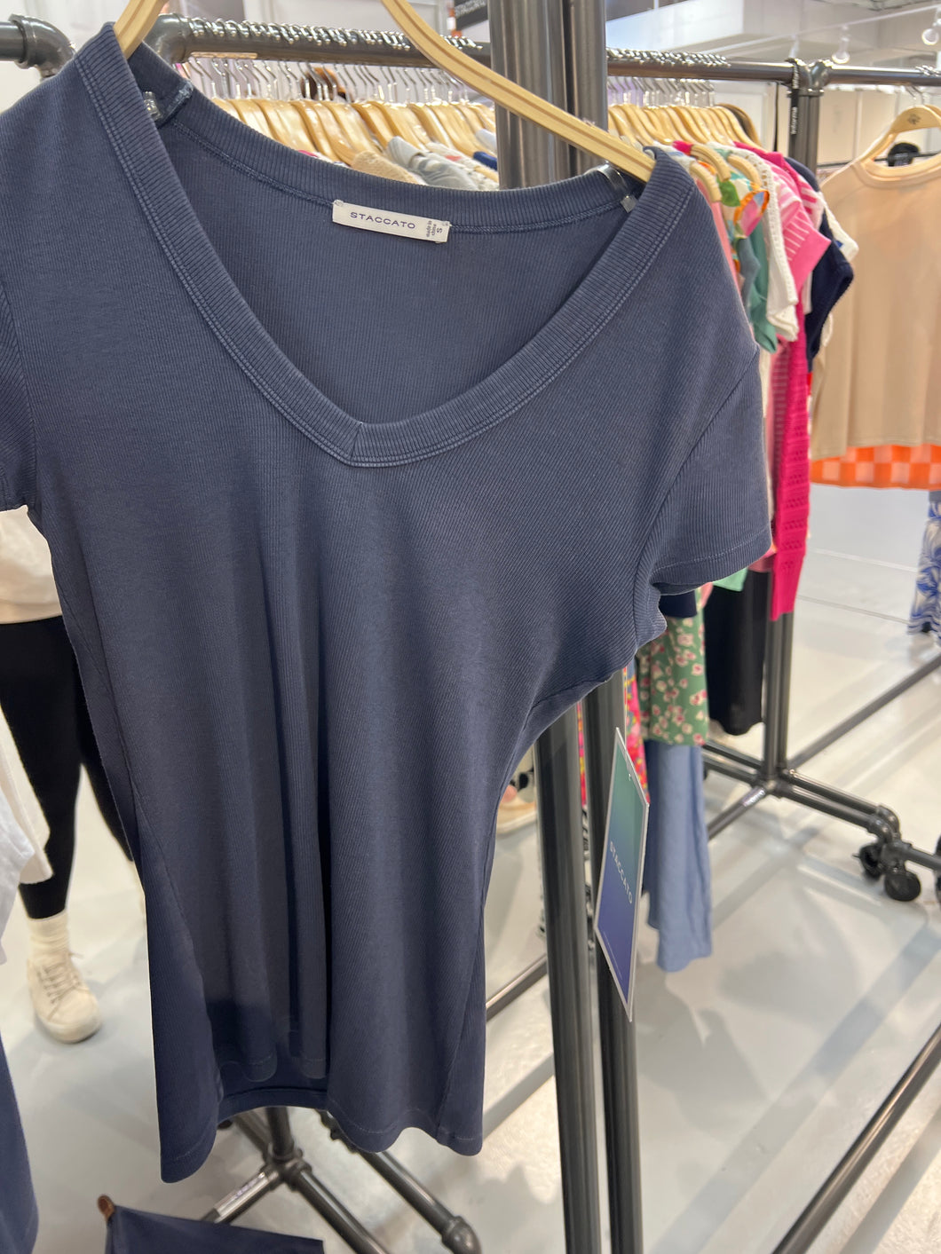Evie Vintage Baby Ribbed Top