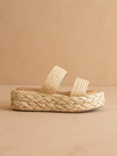 Load image into Gallery viewer, Marley Natural Basket Woven Sandal