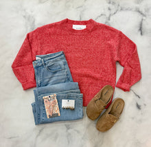 Load image into Gallery viewer, Megan Comfy Red Sweater