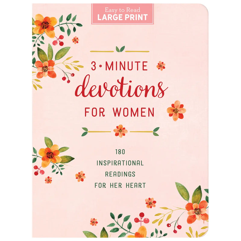 3-Minute Devotions for Women Large Print