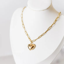 Load image into Gallery viewer, Brynleigh Large Heart Charm Necklace
