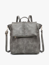 Load image into Gallery viewer, Vivian Distressed Convertible Backpack