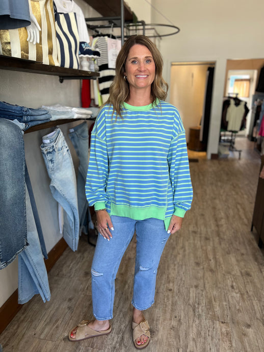Emma Contrast Trim Sweatshirt