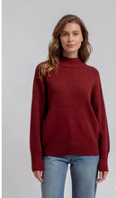 Load image into Gallery viewer, Chloe Mock Neck Ribbed Sweater