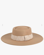 Load image into Gallery viewer, Stevie Boho Trim Wide Brim Fedora