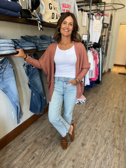 Aubrey Open Front Cardigan