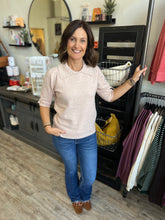 Load image into Gallery viewer, Juliet Pink Pearl Lined Collar Sweater