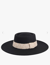 Load image into Gallery viewer, Stevie Boho Trim Wide Brim Fedora