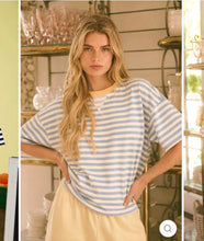 Load image into Gallery viewer, Natalie Striped Colorblock Knit T-Shirt