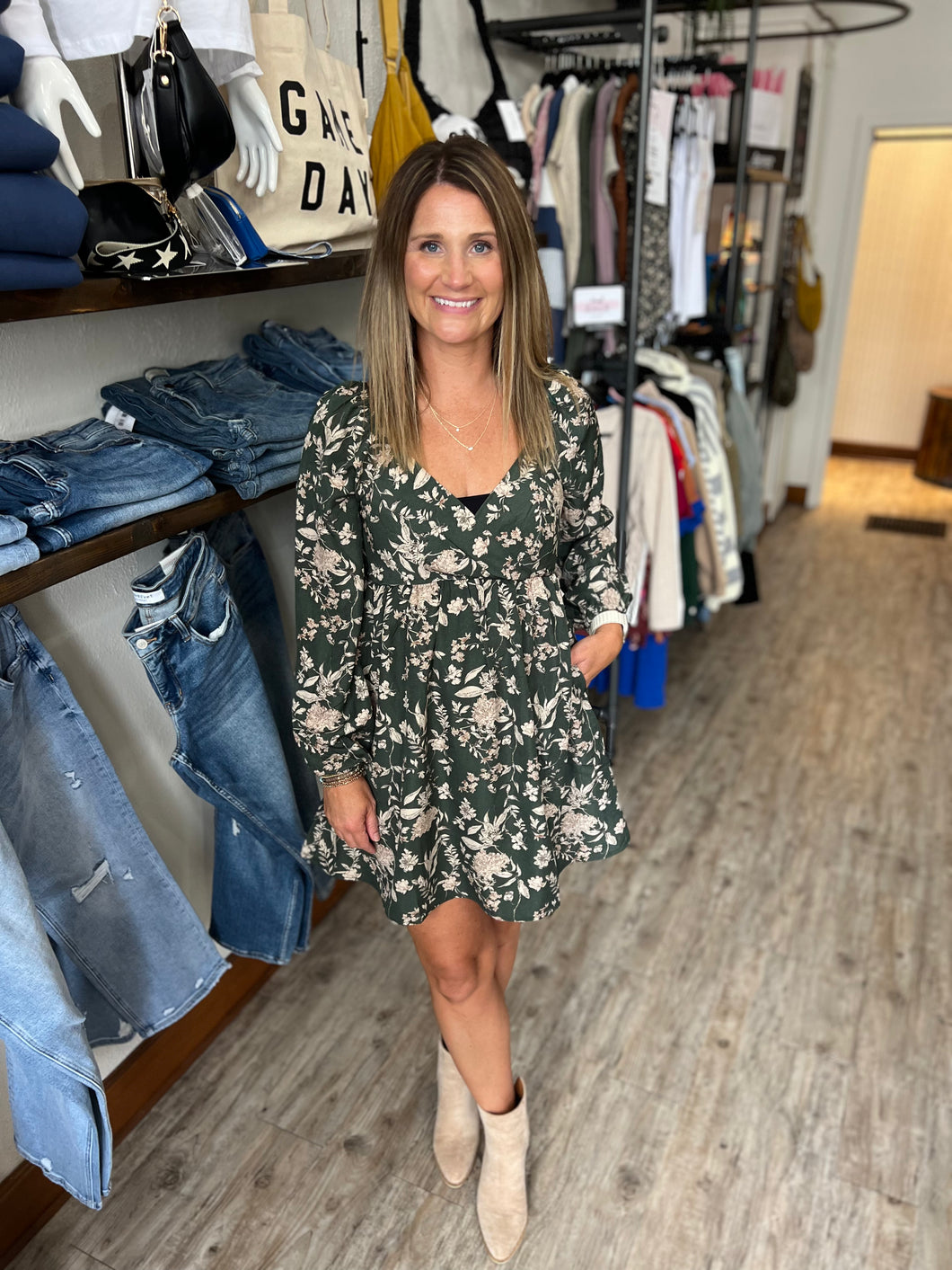 Hanna Floral Long Sleeve Dress