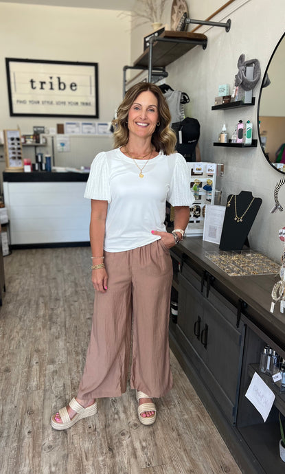 Sadie Top with Puffed Sleeves