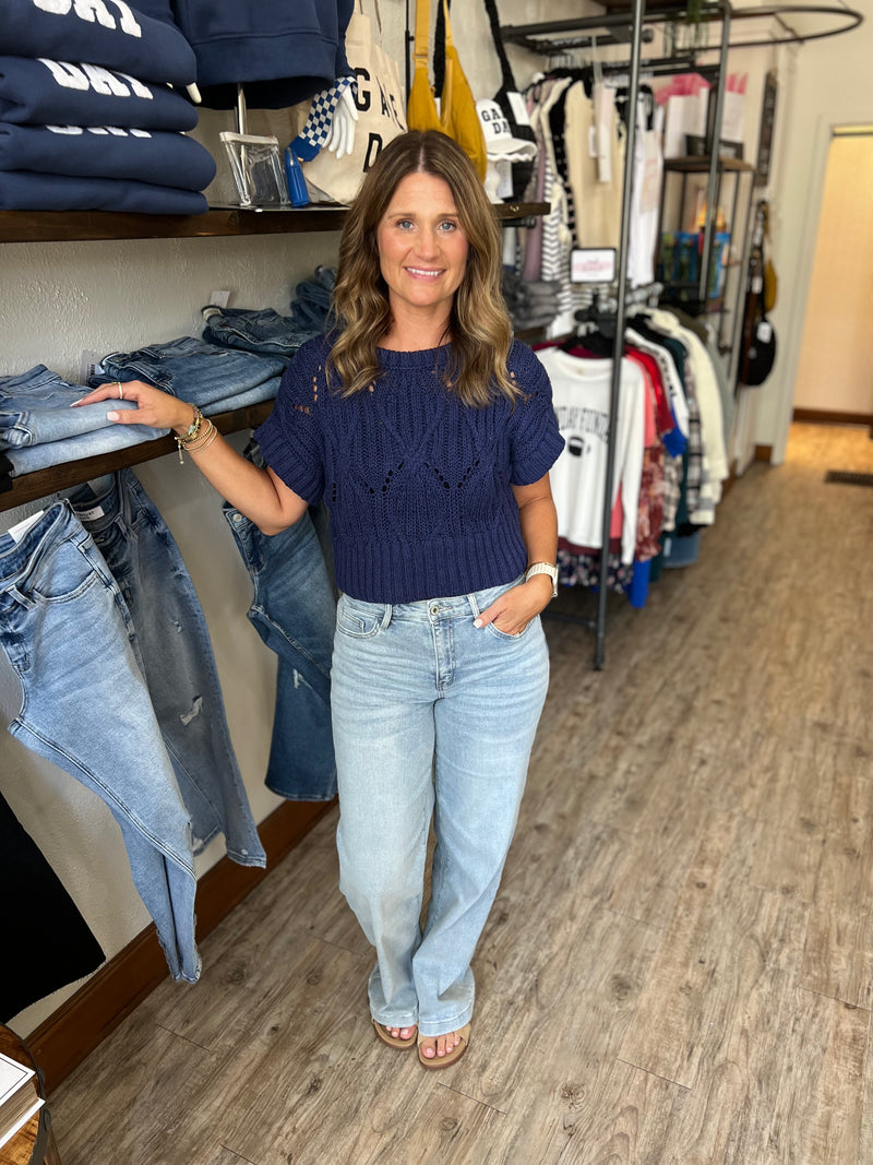 Valerie Slim Wide Leg Denim