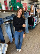 Load image into Gallery viewer, Hayes Black Sparkle Sweater