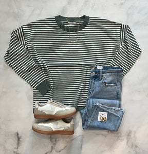 Valerie Striped Basic Sweater