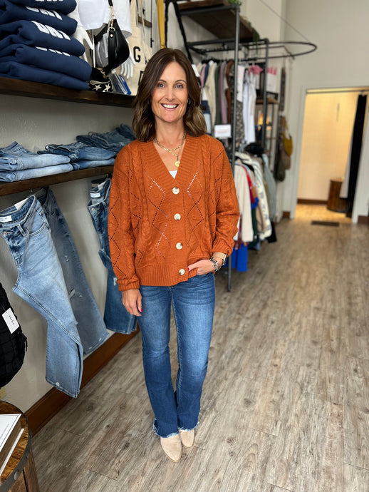 Hanna Rust Cardi
