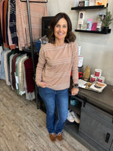 Load image into Gallery viewer, Kayden Striped &amp; Textured Sweater