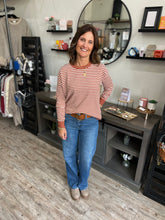 Load image into Gallery viewer, Valerie Striped Basic Sweater