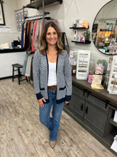 Load image into Gallery viewer, Harley Navy Striped Cardi