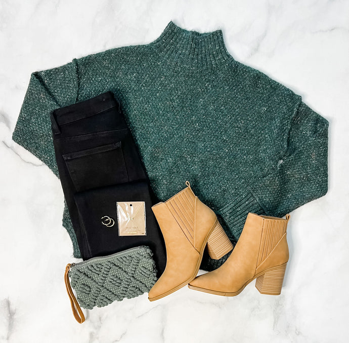 Christy Wool Blend Turtleneck Sweater