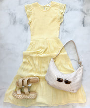 Load image into Gallery viewer, Camila Smocked Yellow Dress
