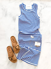 Load image into Gallery viewer, Grace Striped Ribbed Maxi Dress