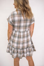 Load image into Gallery viewer, Amara Plaid Button Up Dress