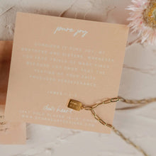 Load image into Gallery viewer, Dear Heart Pure Joy Mini Tag Necklace