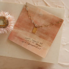 Load image into Gallery viewer, Dear Heart Pure Joy Mini Tag Necklace