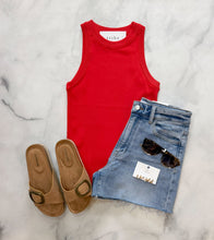 Load image into Gallery viewer, Lily Classic Ribbed Tank Top