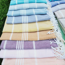Load image into Gallery viewer, Cotton Turkish Beach Towels