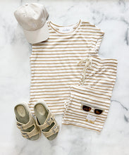 Load image into Gallery viewer, Tonya Stripe Tee Drawstring Pant 2pcs Outfit