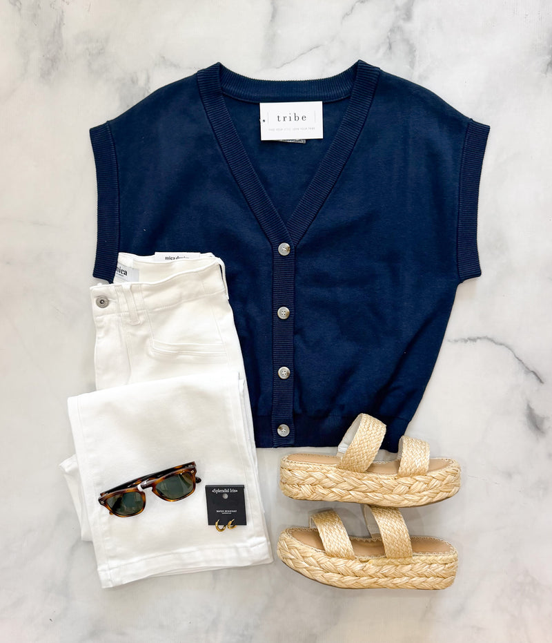 Merris Soft Cotton Sweater Vest