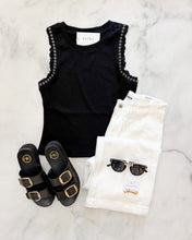Load image into Gallery viewer, Athena Grommet Ruffle Sleeve Tank