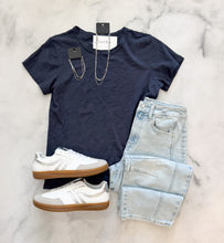 Load image into Gallery viewer, Tonya Basic Heathered Tee