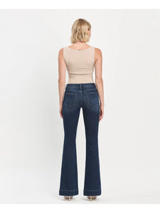 Cassie Mid Rise Flare Denim