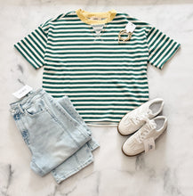 Load image into Gallery viewer, Natalie Striped Colorblock Knit T-Shirt