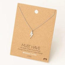 Load image into Gallery viewer, Jessi Mini Studded Lightning Bolt Necklace